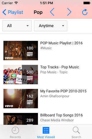 Playlist Music powered by YouTube Free Music screenshot 3