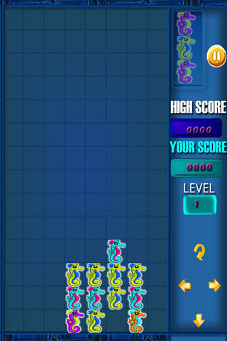 A Super Powerful Fusion Of Horses - Tetris Game Super Colors screenshot 2