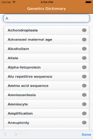 Genetics Dictionary English Offline screenshot 3