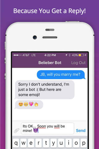 Celeb Bot - Justin Bieber Edition screenshot 3