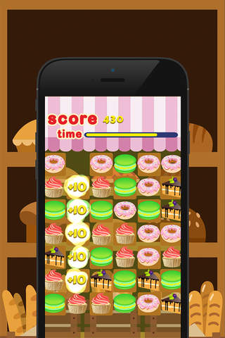 Sweet Bakery Blast -Link a line and Match the Cake and Cookie to win the puzzle games screenshot 3