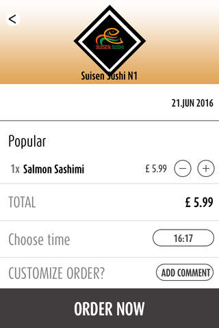 Suisen Sushi UK screenshot 3