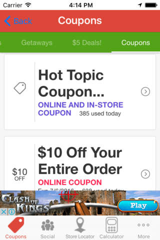 Savings & Coupons For Hot Topic screenshot 3