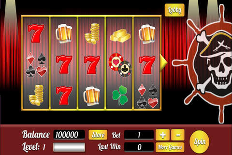 Pirate Slots Rich Casino Slots Hot Streak Las Vegas Journey! screenshot 2