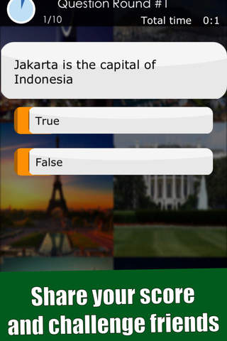 Capital City World Quiz - A General Education Game: From Berlin to London to New York to Singapore to Hong Kong and further screenshot 3