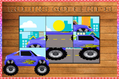Rubik's Cube Kids Games For Blaze Cars Racing and The Monster Machines screenshot 2