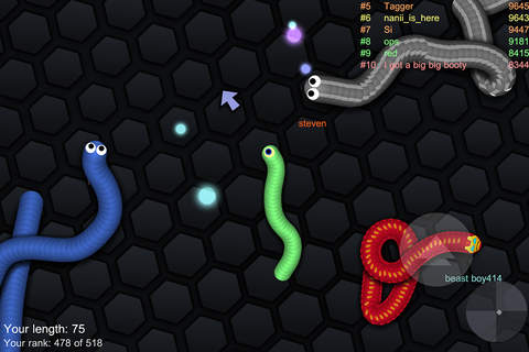 Flashy Snake - Rolling Slither Eat Color Dot screenshot 2
