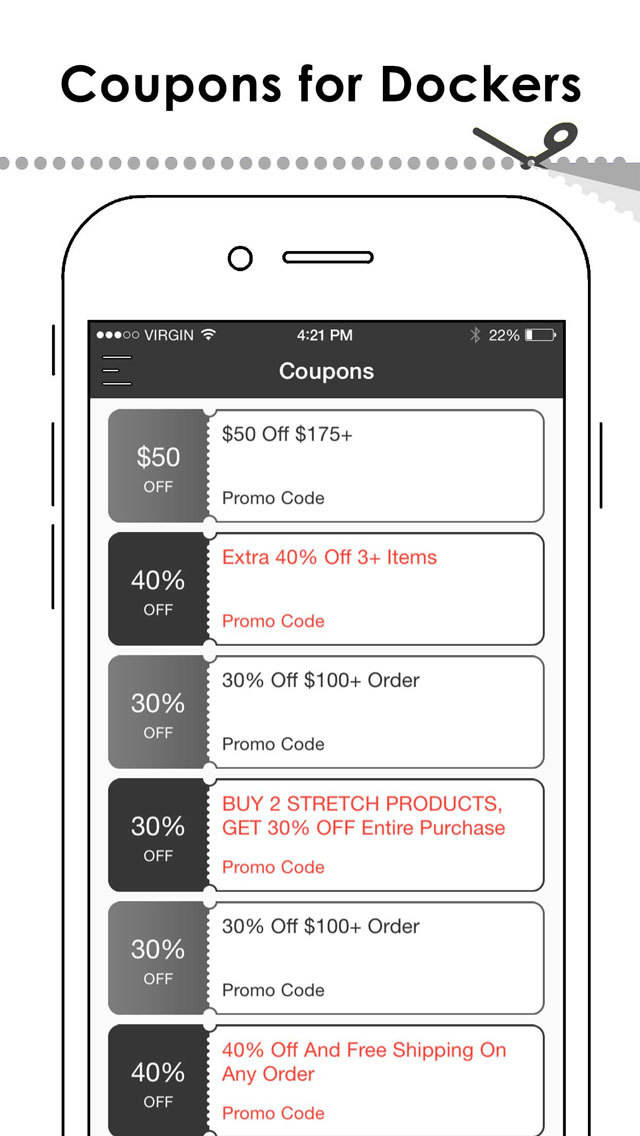 Dockers coupon code