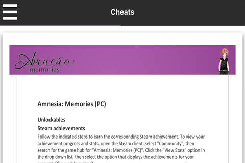 Pro Game - Amnesia: Memories Version screenshot 4