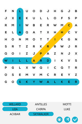 Word Search Puzzle for Star Wars - Crossword Game App Including Movie Episode I - VII screenshot 2