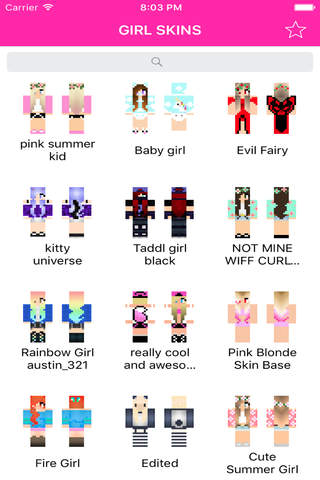 Girl Skins for Minecraft PE (Pocket Edition) - Best Free Skins for MCPE screenshot 3