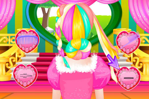Princess's Wedding Hair Design screenshot 2