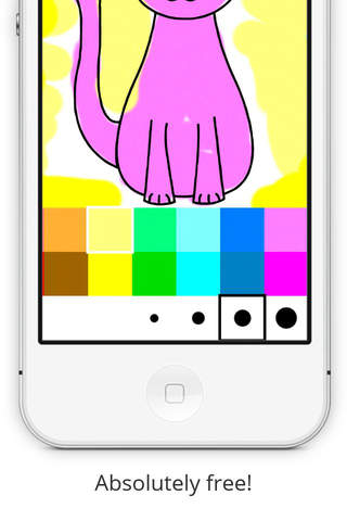 Kids Paint And Coloring Page Game For Cat Edition screenshot 2