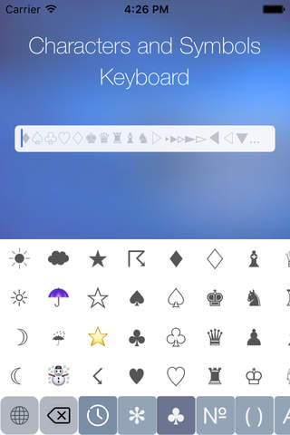 Zeichen und Symbole Tastatur screenshot 3