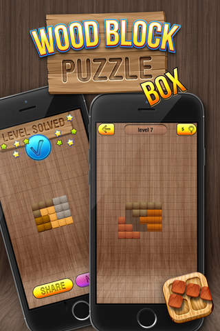 Wooden Block Puzzle Box – Slide & Match Brick.s and Solve Tangram Mystery screenshot 2