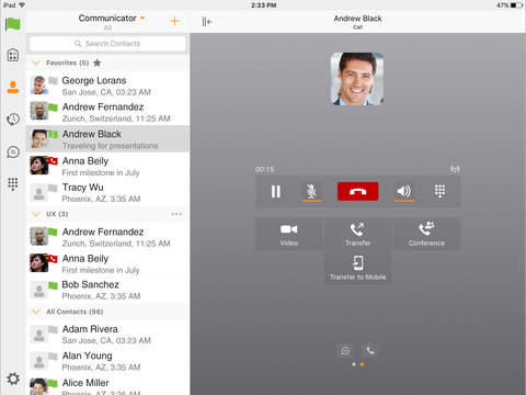 UC-One Comm NPS for iPad screenshot 3
