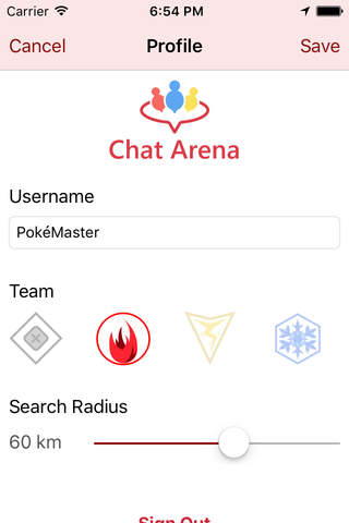 Chat Arena - for Pokémon GO screenshot 2