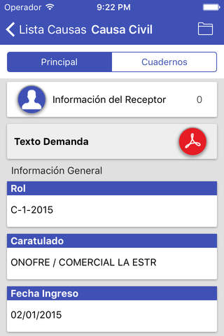 Pocket Lawyer Chile - Sus causas a un clic screenshot 3