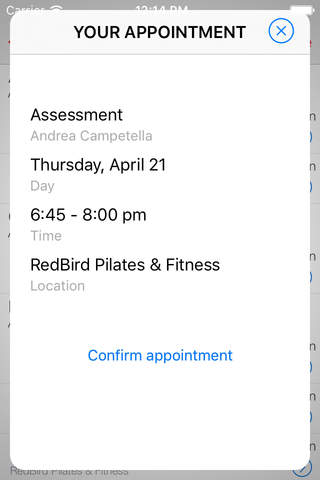 RedBird Fitness screenshot 2