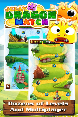 Jelly Monsters - Match 3 Games ! screenshot 3