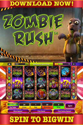Casino & Las Vegas: Slots hot australia Spin Zoombie Free game screenshot 2