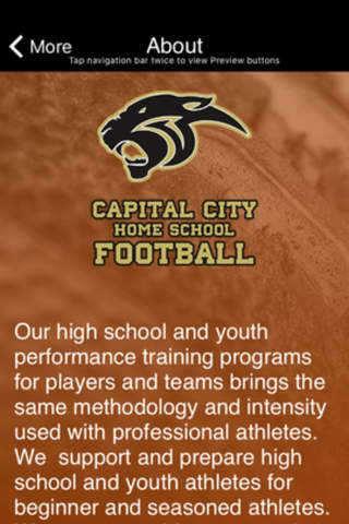 Capital City Home School Football. screenshot 3