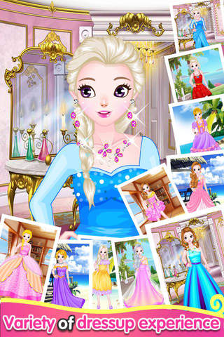 Dream Dress – Makeover Frozen Queen Salon Games for Girls and Kids screenshot 3
