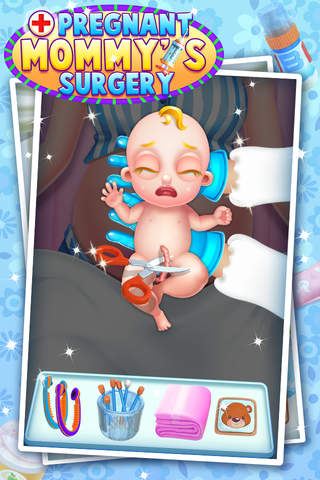 Pregnant Mommy's Surgery - Caesarean Doctor Game screenshot 3