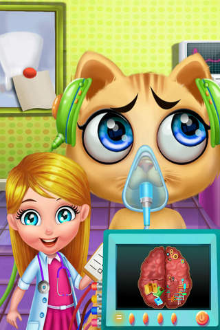 Kitty Baby's Brain Surgery - Pets Land&Sugary Care Diary screenshot 3