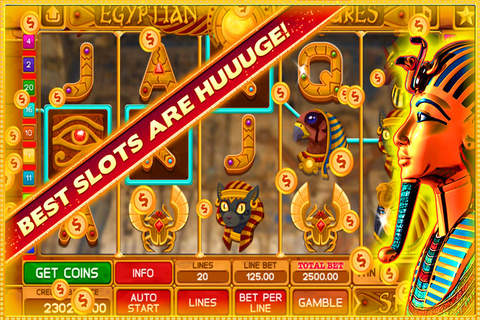 Classic LasVegas Casino Slots Of Pharaoh Machines HD! screenshot 4