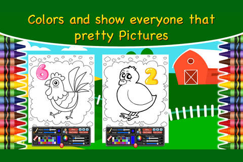 Libro de Colorear Gallina Pintada para Niños screenshot 4