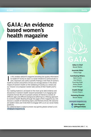 GAIA: Evidence based women's health magazine screenshot 3