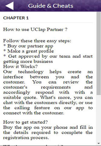 App Guide for UClap Partner screenshot 2