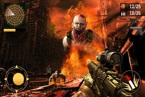 Zombie Tsunami Diary: Z war Sniper smasher screenshot 3