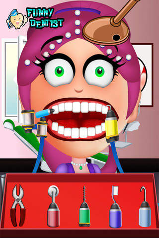 Funny Dentist Game for Kids: Shimmer And Shine Version screenshot 2