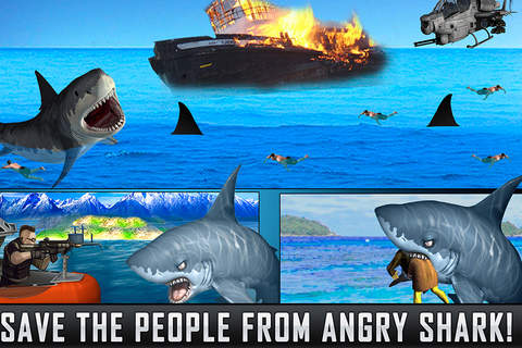 2016 Angry Shark Attack 2 :Great White Sea Monster fish Hunting Challenge (Spear-Fishing Sports) screenshot 4