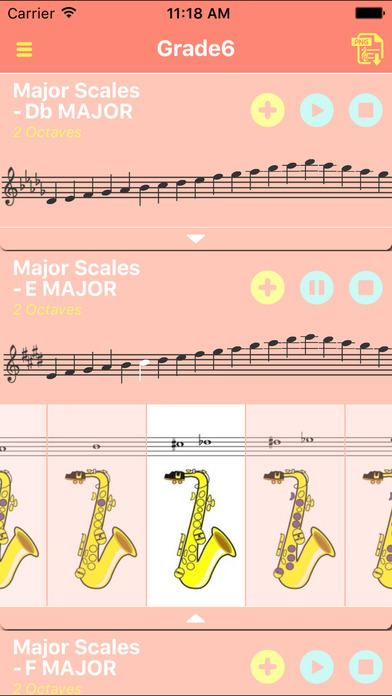Saxophone Scales All In 1 (Grade6) screenshot 3