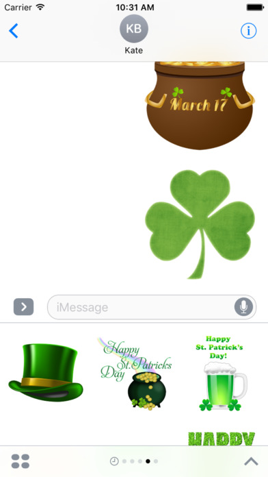 St Patrick's Day Stickers for iMessage screenshot 4