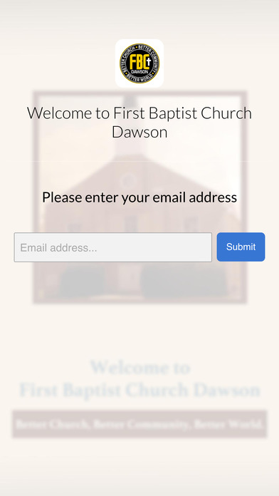 First Baptist Church Dawson screenshot 2
