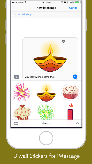Happy Diwali Stickers For iMessage screenshot 4