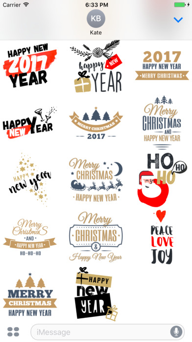 Merry Christmas - Happy New Year Label Stickers #2 screenshot 3