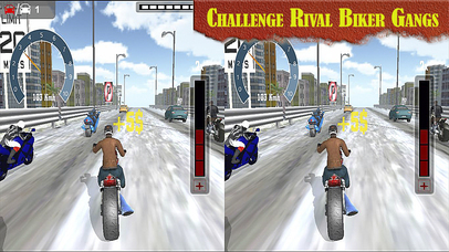 VR Heavy Bike Racer: Real Snow Highway Driver screenshot 2
