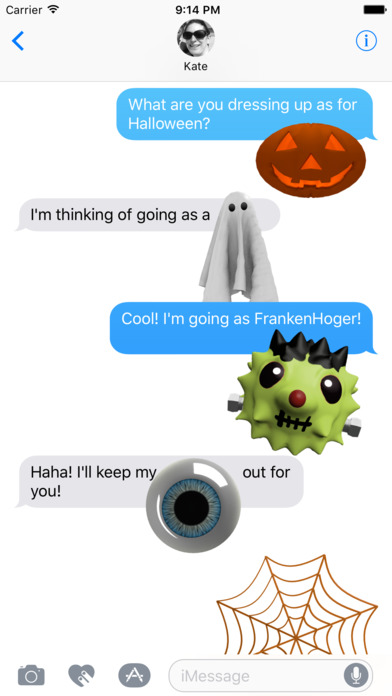 HedgeHoger Heads Halloween Stickers screenshot 4