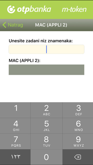 OTP m-token screenshot 3