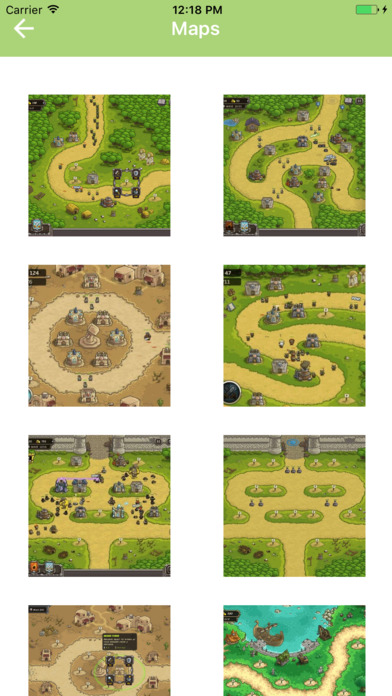 Maps and Layouts for Kingdom Rush : KR Base screenshot 2