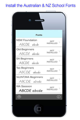 Australian/NZ School Fonts To Install Education