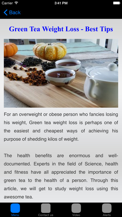 Green Tea Weight Loss & Green Tea Diet screenshot 4