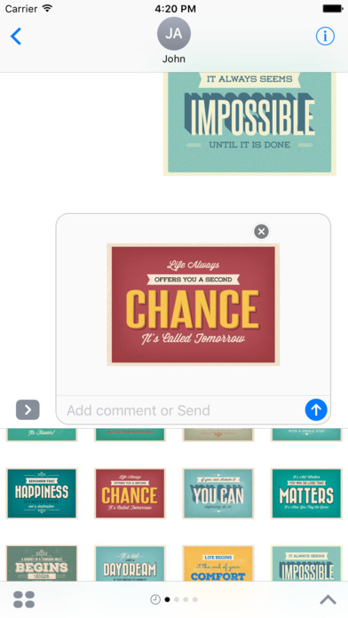 Motivational Stickers for iMessage Chat Emojis screenshot 2