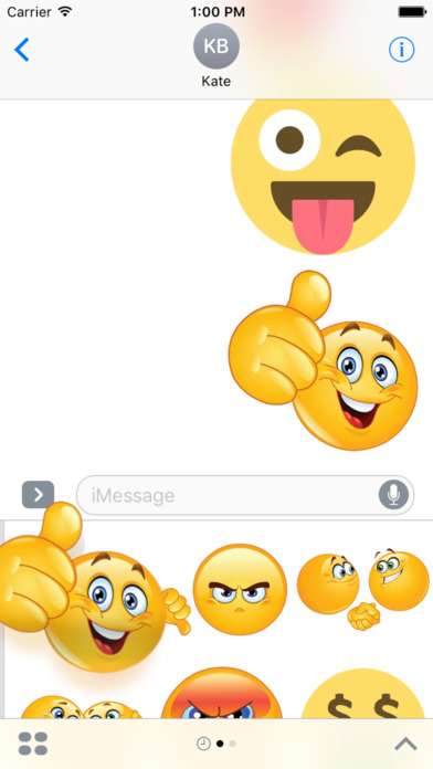 Emoji Set Stickers iMessage Edition screenshot 2