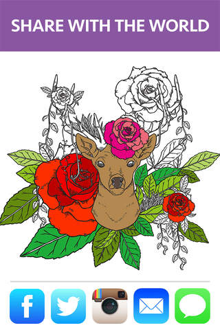 Animal Coloring Book for Adults - Color Therapy screenshot 3
